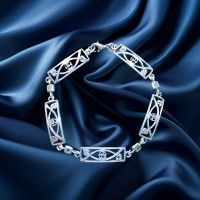 Pre-Loved Vintage Second Hand 925 Silver Bracelet 13.61g 2H925-372