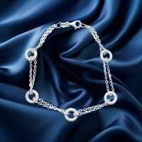 Pre-Loved Vintage Second Hand 925 Silver Bracelet 6.3g 2H925-375