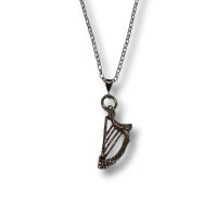 Authentic Vintage 925 Silver Harp Pendant Charm – Available in Totnes, Devon
