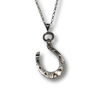 Authentic Vintage 925 Silver Horseshoe Pendant Charm – Available in Totnes, Devon