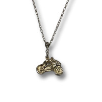 Authentic Vintage 925 Silver Racing Motorbike Pendant Charm – Available in Totnes, Devon