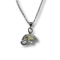 Authentic Vintage 925 Silver Rat Pendant Charm – Available in Totnes, Devon