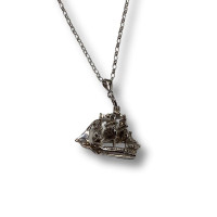 Authentic Vintage 925 Silver Sailing Ship Pendant Charm – Available in Totnes, Devon