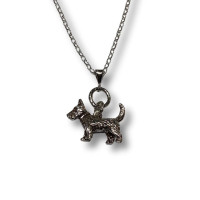 Authentic Vintage 925 Silver Scottie Dog Pendant Charm – Available in Totnes, Devon