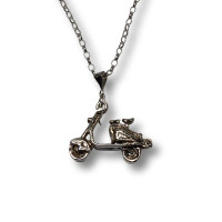Authentic Vintage 925 Silver Retro Vespa Scooter Pendant Charm – Available in Totnes, Devon