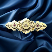 Pre-loved vintage 15ct yellow gold hallmarked second hand brooch